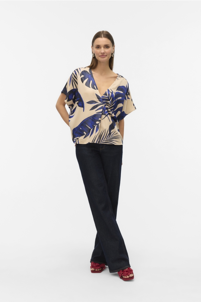 VMVINA WIDE TOP WVN GA LCS 10333759 CLOUD DANCER/LEAF